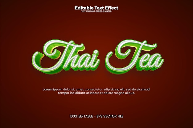 Detail Font Thai Tea Nomer 25