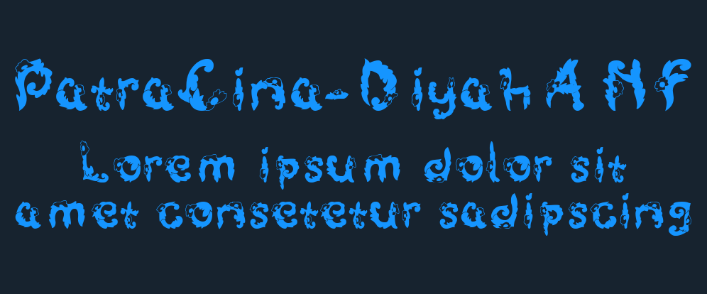 Detail Font Tulisan Cina Nomer 50