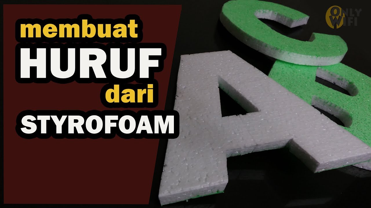 Detail Font Tulisan Dari Styrofoam Nomer 5