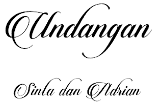 Detail Font Undangan Modern Nomer 9