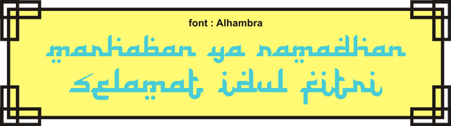 Detail Font Untuk Idul Fitri Nomer 45