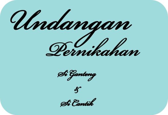 Detail Font Untuk Isi Undangan Pernikahan Nomer 47