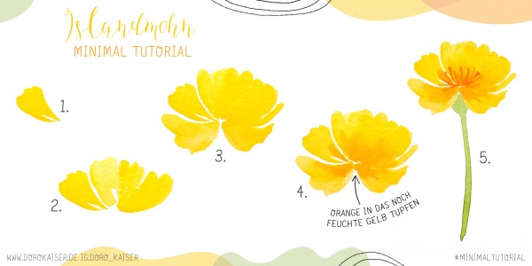 Detail Aquarell Blumen Malen Einfach Nomer 4