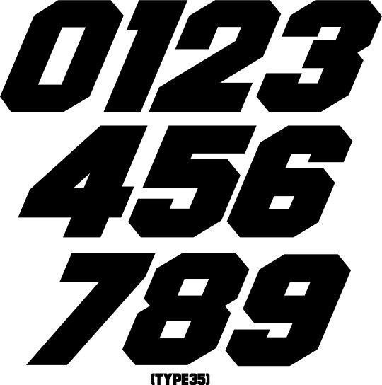 Font Untuk Nomor Balap - KibrisPDR