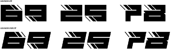 Detail Font Untuk Nomor Balap Nomer 11