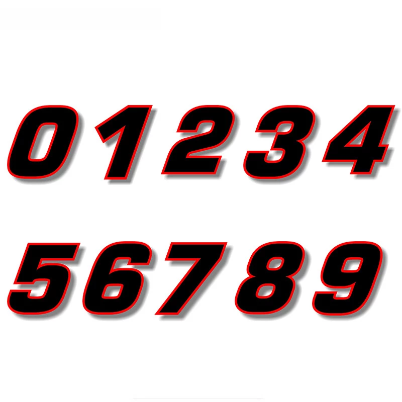 Detail Font Untuk Nomor Balap Nomer 16