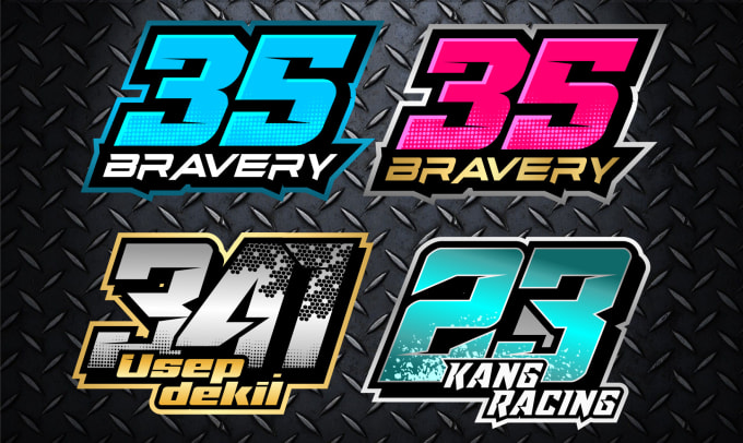 Detail Font Untuk Nomor Balap Nomer 25