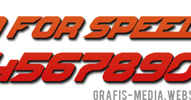 Detail Font Untuk Nomor Balap Nomer 4