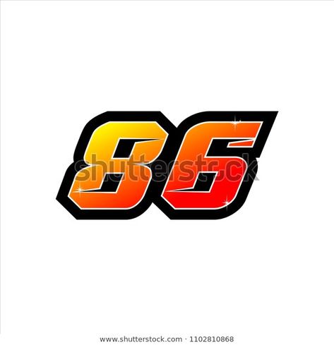 Detail Font Untuk Nomor Balap Nomer 30