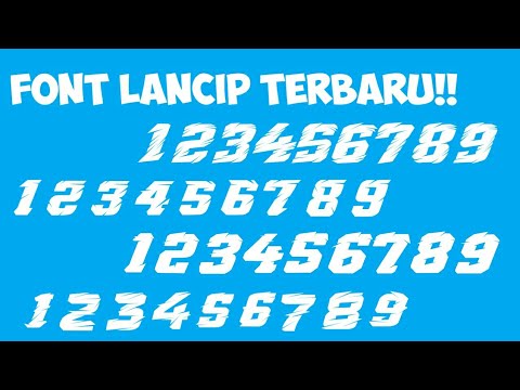Detail Font Untuk Nomor Balap Nomer 39