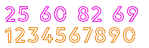 Detail Font Untuk Nomor Balap Nomer 40