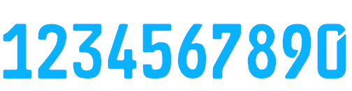 Detail Font Untuk Nomor Balap Nomer 43