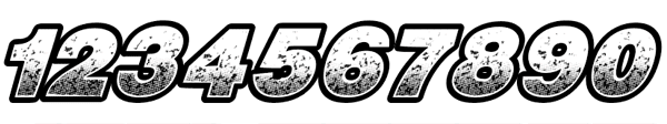 Detail Font Untuk Nomor Balap Nomer 49