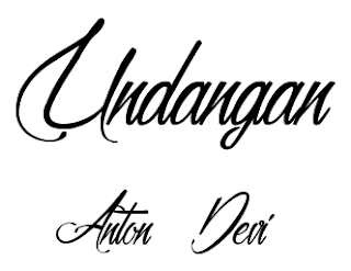 Detail Font Untuk Undangan Nikah Nomer 48