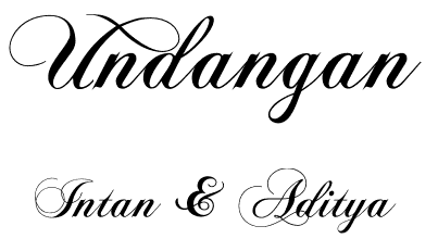 Detail Font Untuk Undangan Nikah Nomer 7