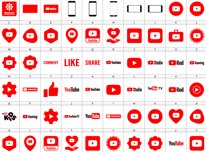 Detail Font Youtube Nomer 23