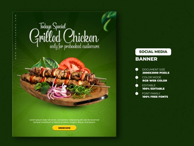 Detail Food Banner Background Nomer 50