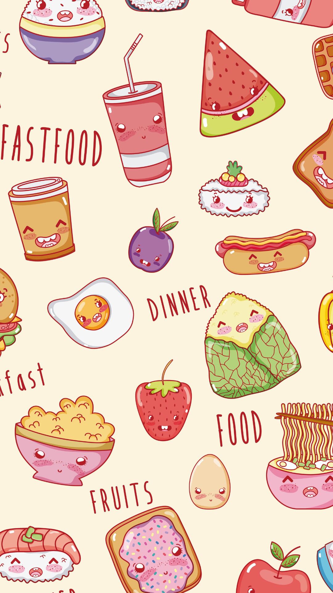 Detail Food Cartoon Wallpaper Nomer 12