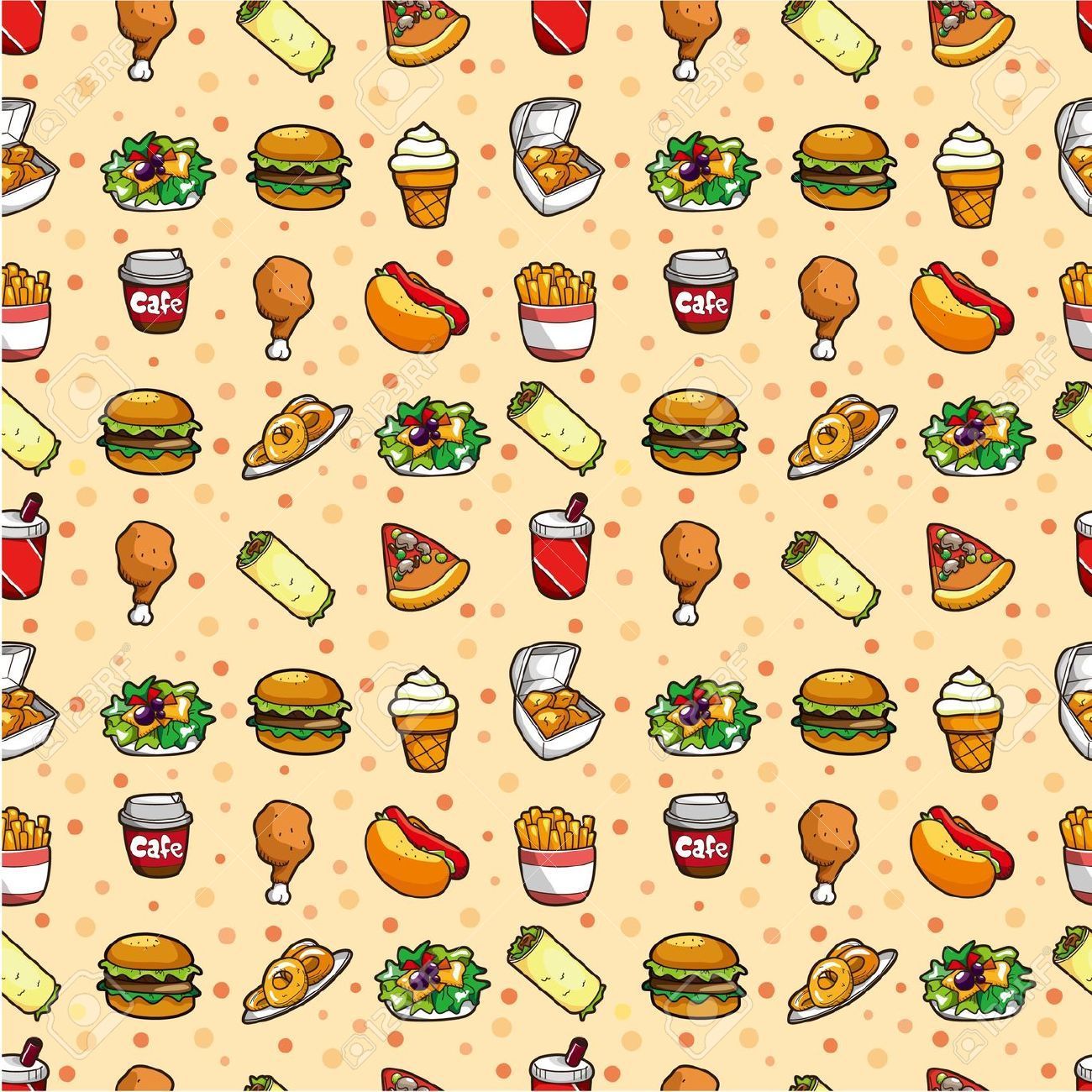 Detail Food Cartoon Wallpaper Nomer 14