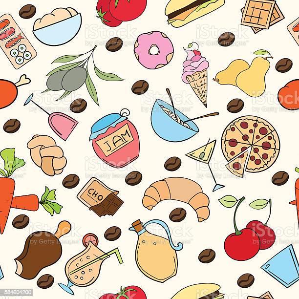 Detail Food Pattern Wallpaper Nomer 17