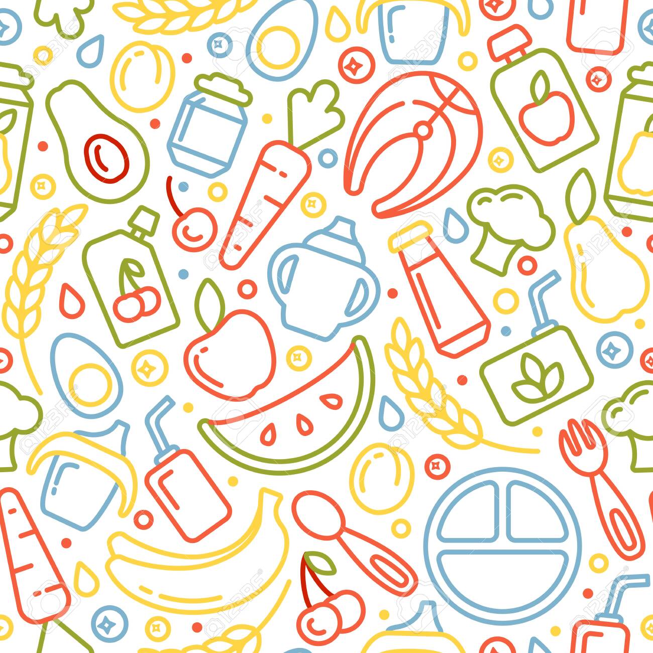 Detail Food Pattern Wallpaper Nomer 8