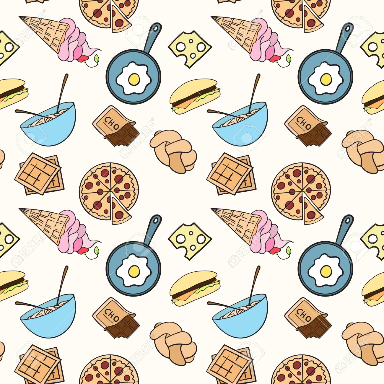 Detail Food Pattern Wallpaper Nomer 9