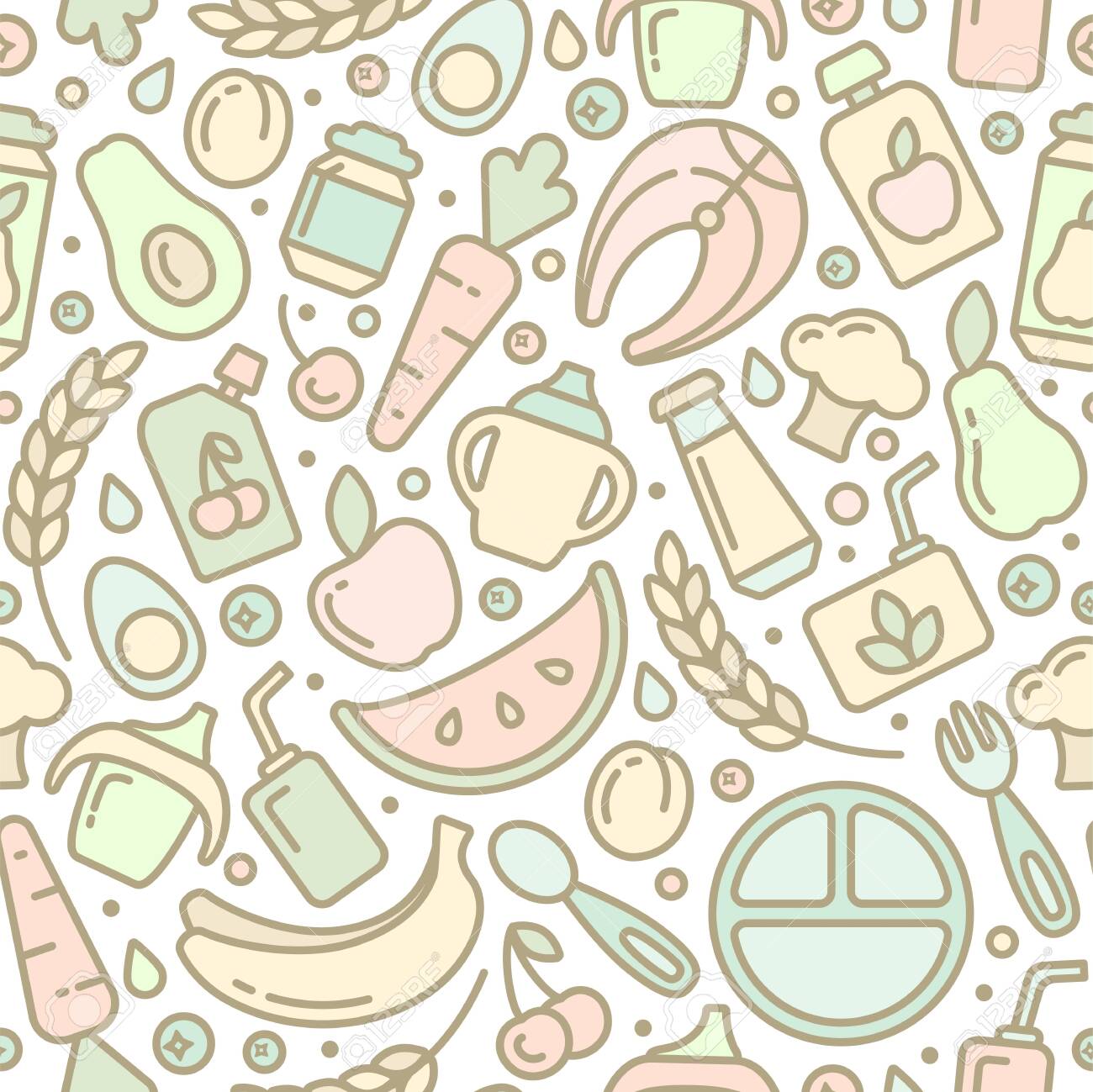 Detail Food Pattern Wallpaper Nomer 10