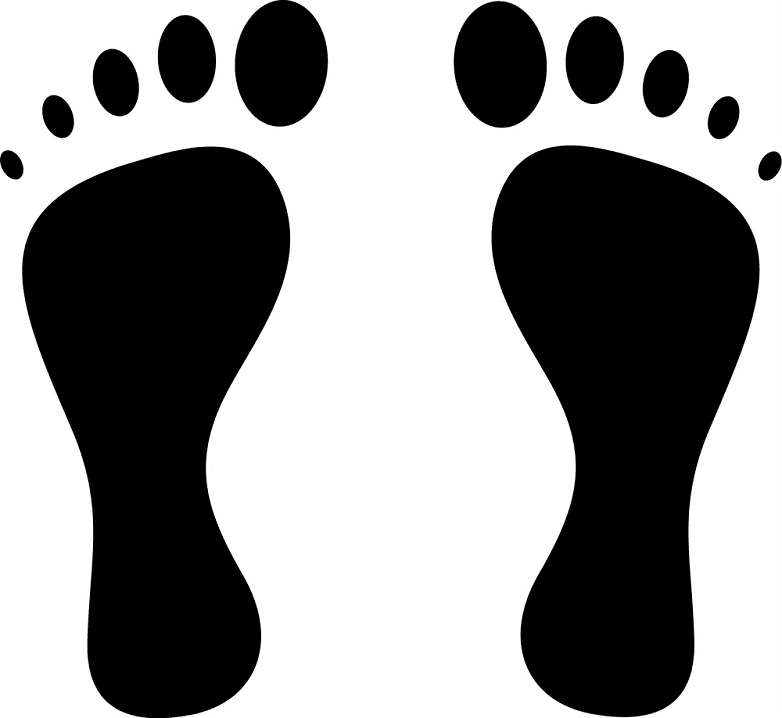 Detail Footprints Free Clipart Nomer 21