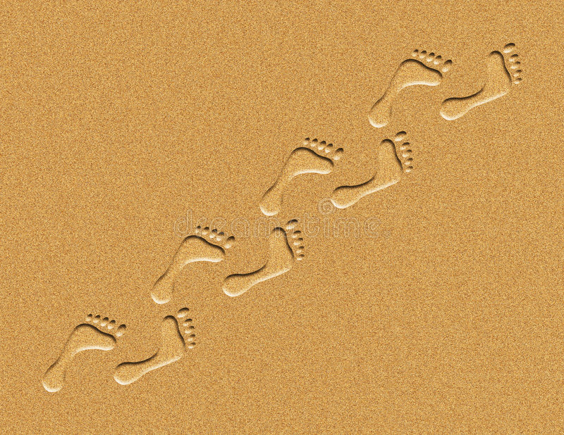 Detail Footprints In Sand Clipart Nomer 16