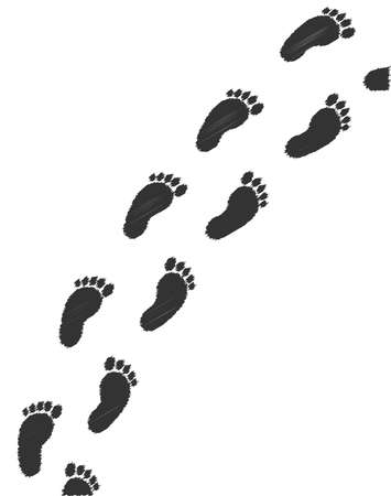 Detail Footprints In The Sand Clipart Nomer 18