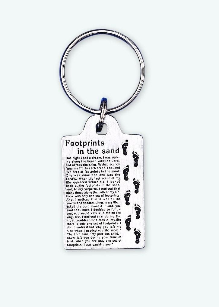 Detail Footprints In The Sand Keychain Nomer 12