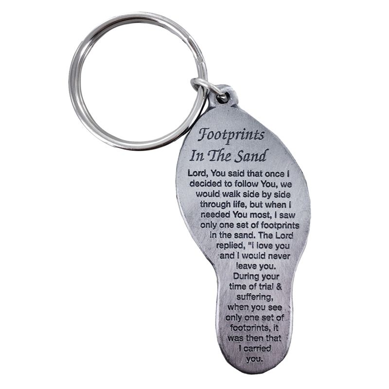 Detail Footprints In The Sand Keychain Nomer 3