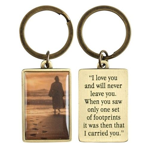 Detail Footprints In The Sand Keychain Nomer 28
