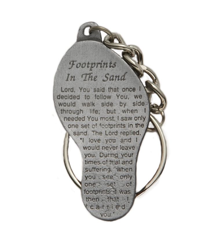 Detail Footprints In The Sand Keychain Nomer 4