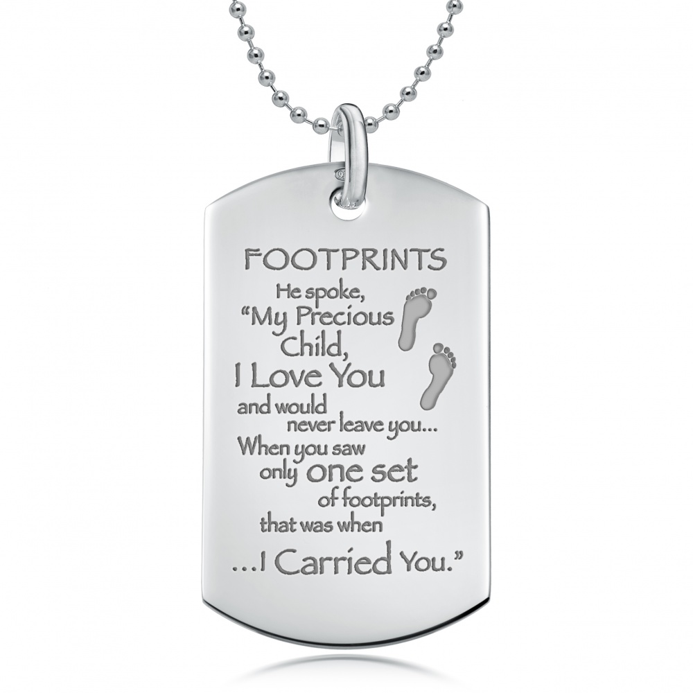 Detail Footprints In The Sand Necklace Nomer 51