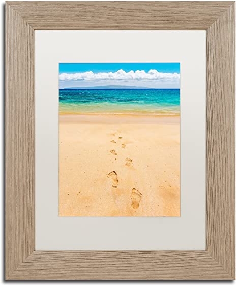 Detail Footprints In The Sand Photo Frame Nomer 27