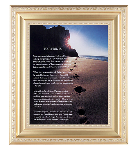 Detail Footprints In The Sand Photo Frame Nomer 7