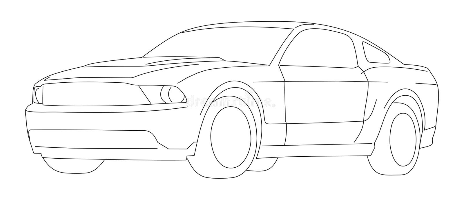 Detail Ford Mustang Clipart Black And White Nomer 37