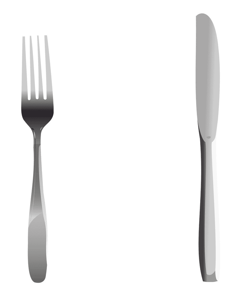 Detail Fork And Knife Clipart Nomer 35