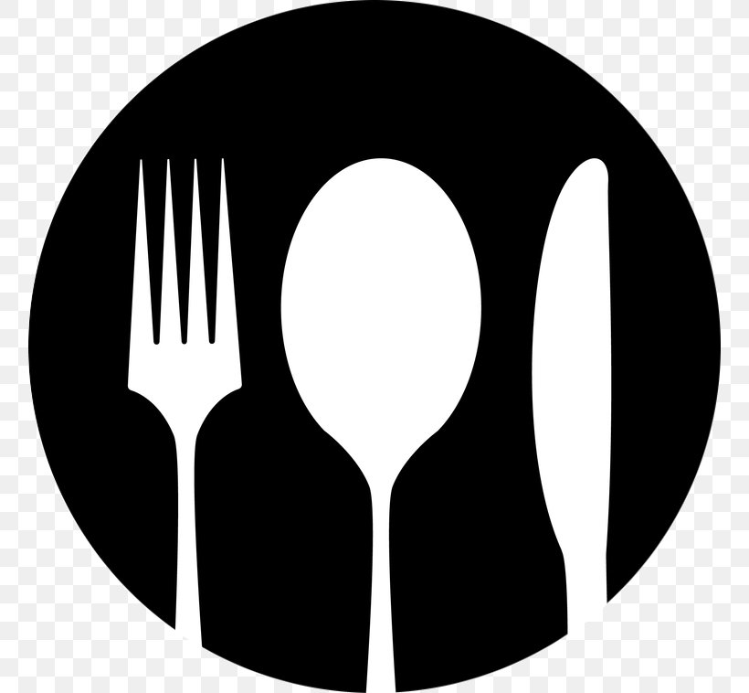 Detail Fork And Knife Clipart Black And White Nomer 24