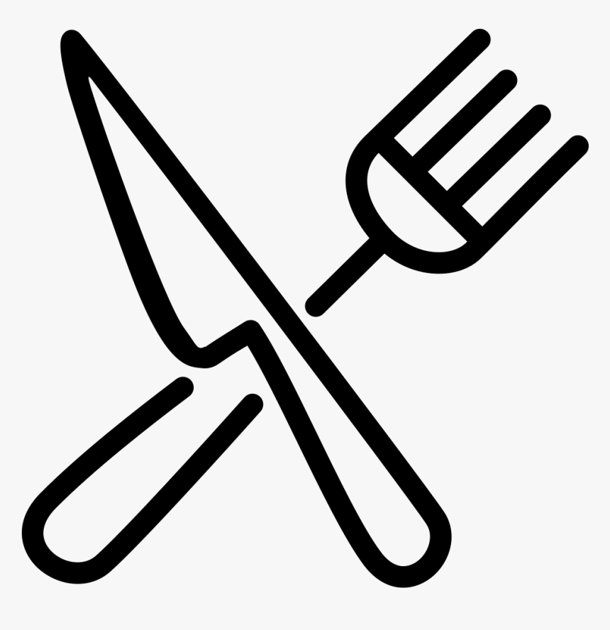 Detail Fork And Knife Clipart Black And White Nomer 25