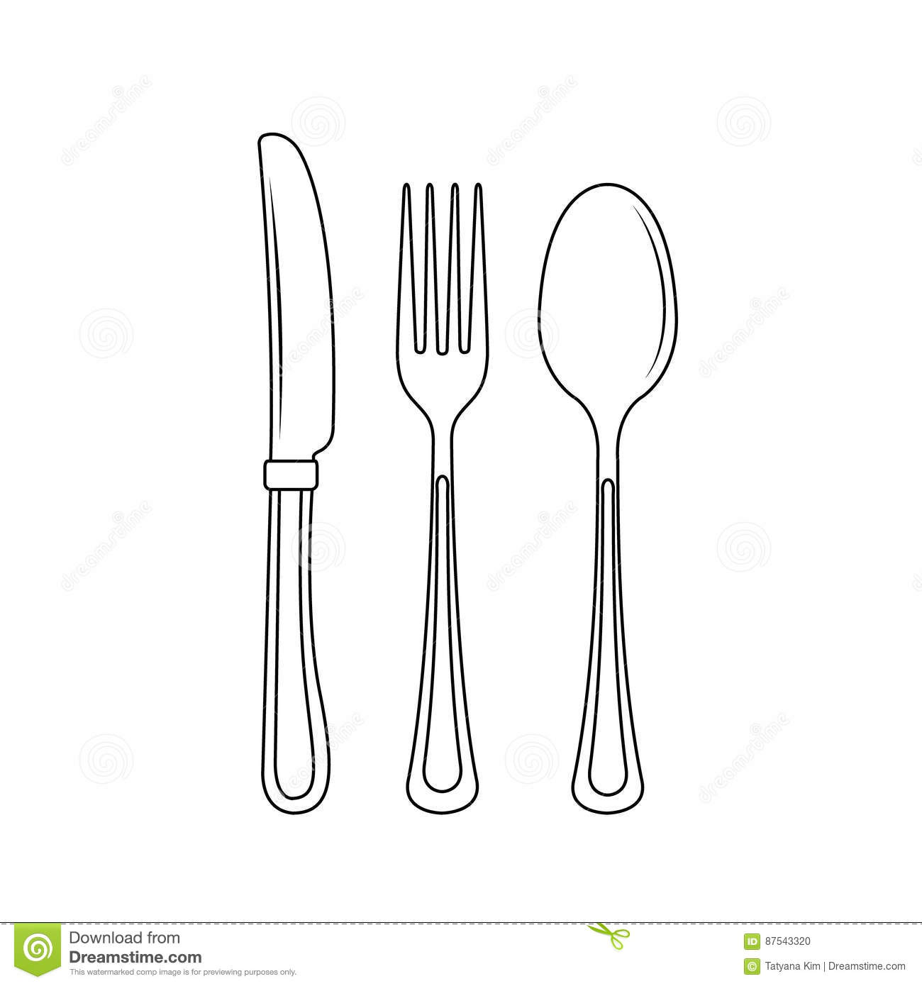 Detail Fork And Knife Transparent Background Nomer 44