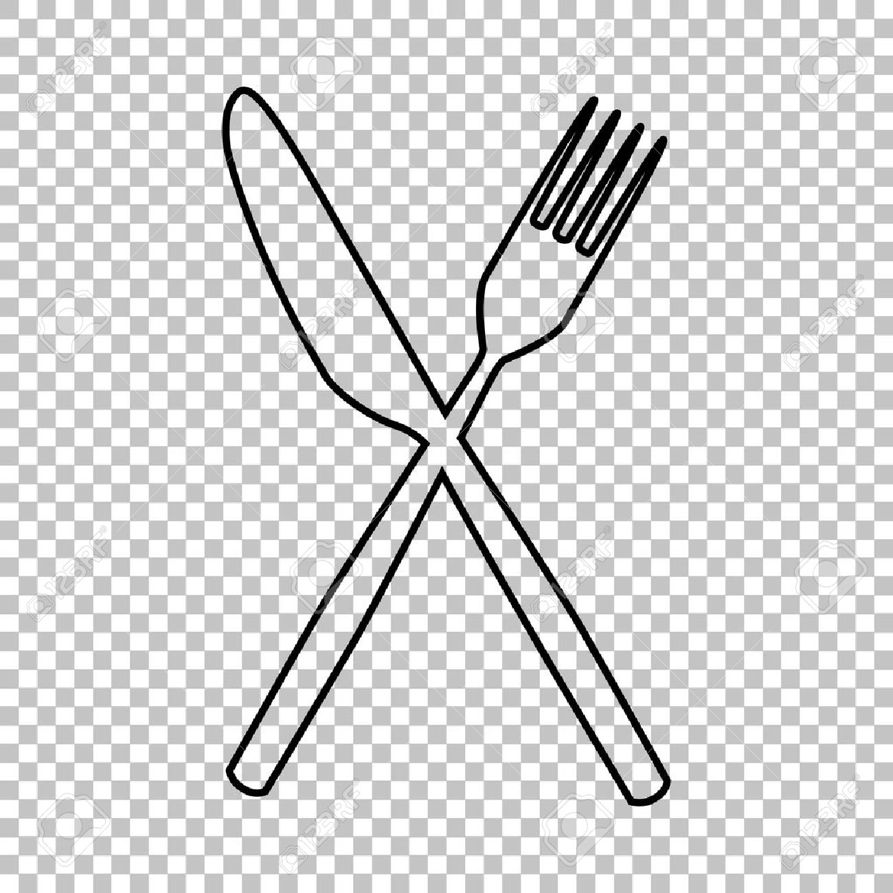 Detail Fork And Knife Transparent Background Nomer 7