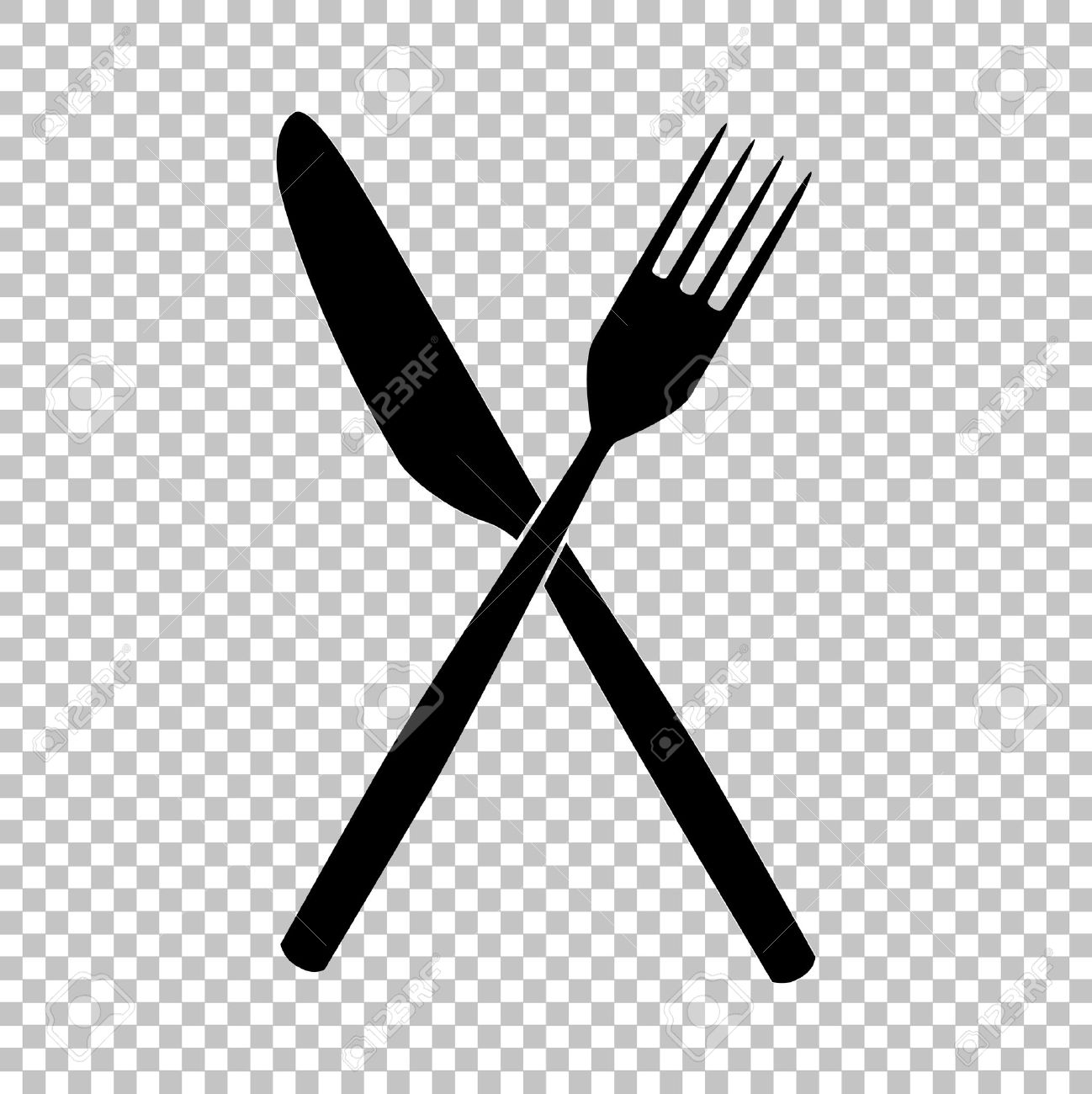 Detail Fork And Knife Transparent Background Nomer 8