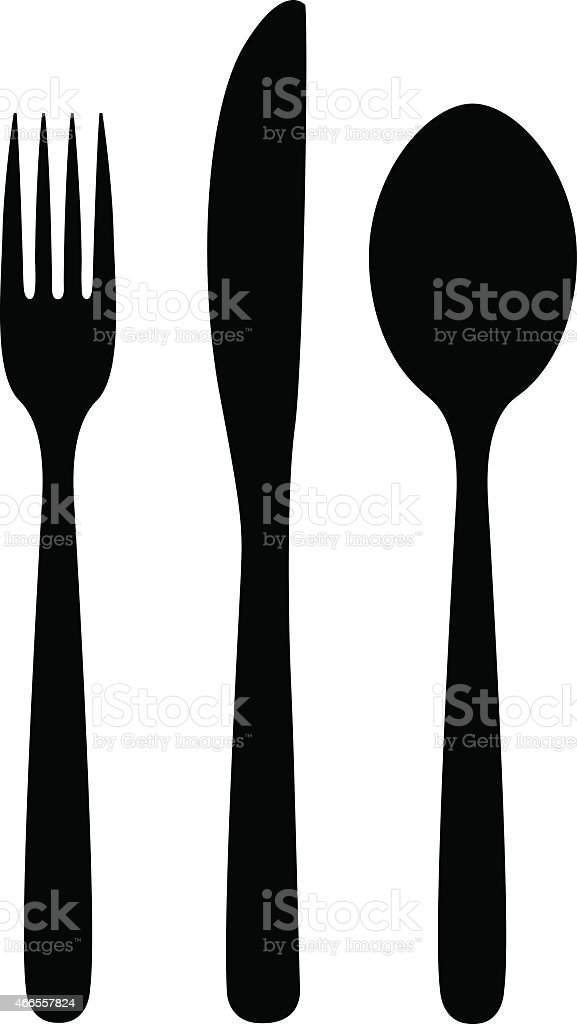 Detail Fork Knife Spoon Clipart Nomer 53