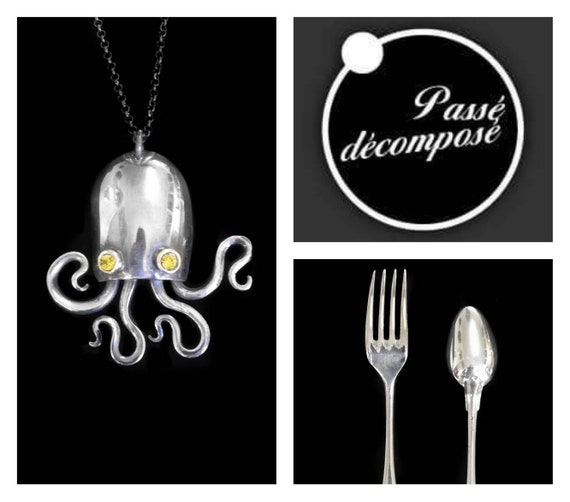 Detail Fork Octopus Necklace Nomer 27