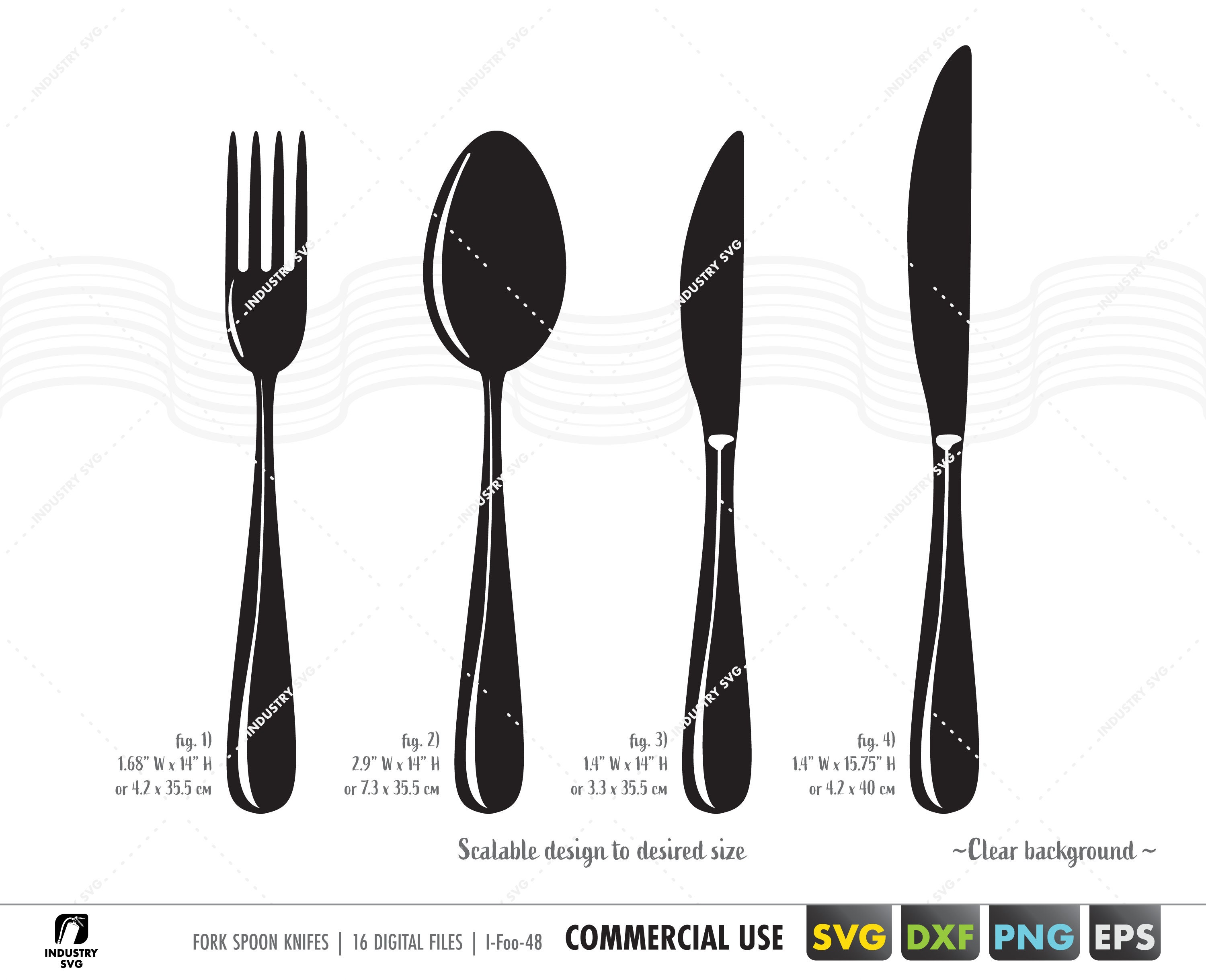 Detail Fork Spoon Knife Clipart Nomer 23