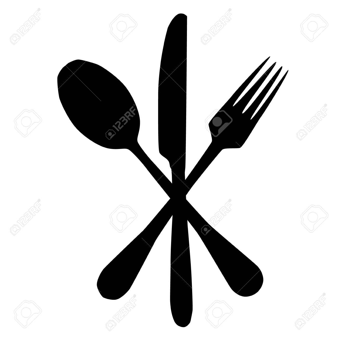 Detail Fork Spoon Knife Clipart Nomer 30