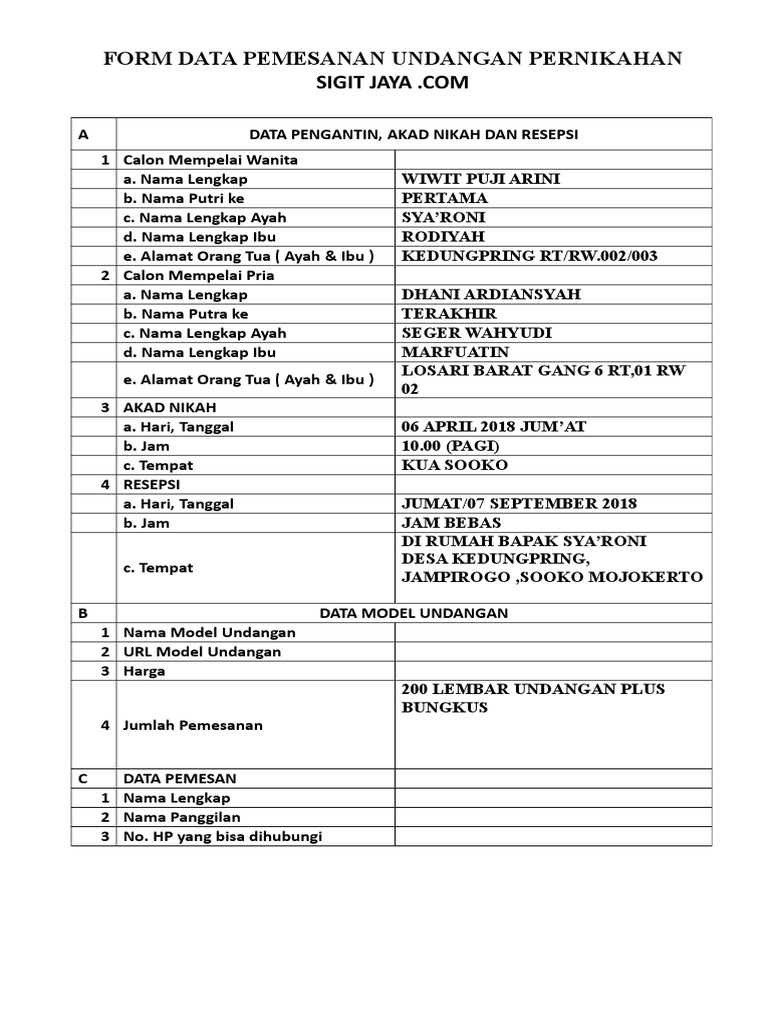 Detail Form Undangan Pernikahan Nomer 36