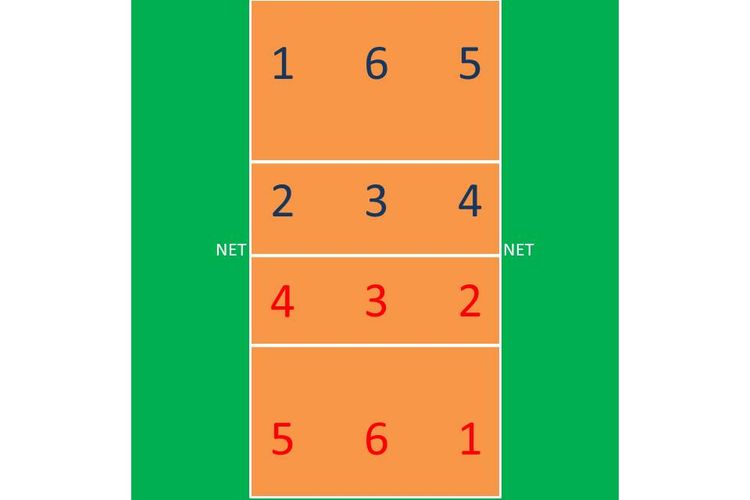 Detail Formasi Bola Voli Dan Gambarnya Nomer 13